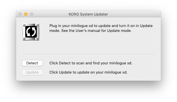 Updating the firmware of a Korg Minilogue XD | Points of Interest