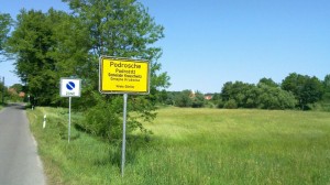 Ortsschild Podrosche