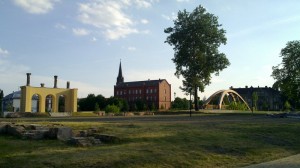 Blick von der Schützeninsel nach Guben