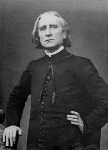 Franz Liszt by Pierre Petit, via Wikipedia, Public Domain