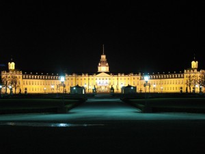 Karlsruhe Castle by night